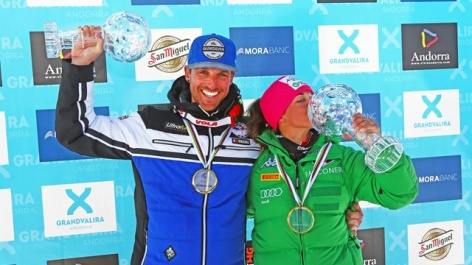 Montes and Greggio take Crystal Globes in Speed Skiing