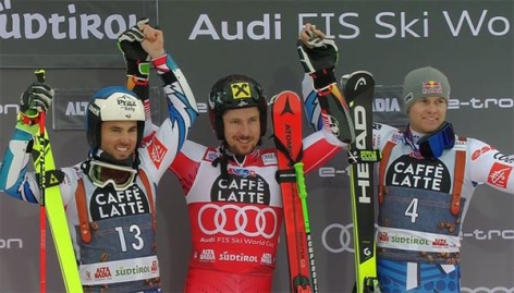 Марсель Хиршер выиграл гигант в Альта Бадия