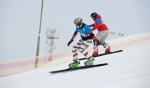 На юниорском первенстве России по сноуборду – параллельный слалом