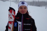 Елена Юрикова - победительница этапа Кубка России в гиганте 