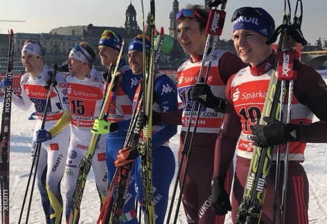 Италия выигрывает командный спринт в Дрездене, Россия третья