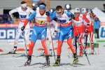 Мужская сборная России по лыжным гонкам – победитель этапа Кубка мира в эстафете 4х7,5 км!