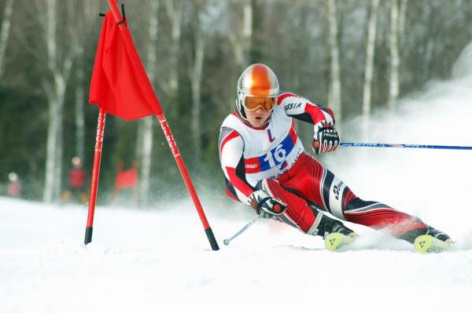 Aleksandr Horoshilov and Darya Astapenko - winners of the Cup of Russia in slalom