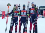 Федерико Пеллегрино и Стина Нильссон победили в лыжном спринте на этапе Кубка мира