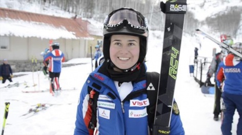 Кристина Крюкова и Даниил Барков - сильнейшие на этапе Кубка России в гиганте 