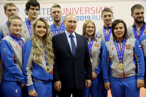 Владимир Путин поздравил сборную России 
