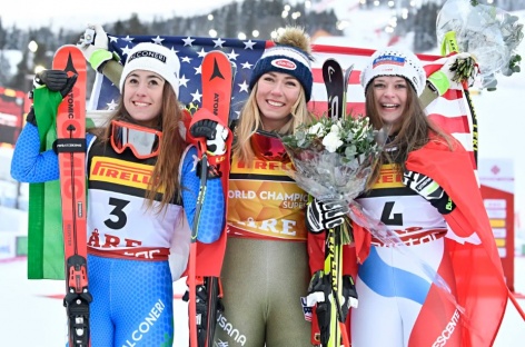 Shiffrin golden in super-G to kick off World Ski Championships in Åre