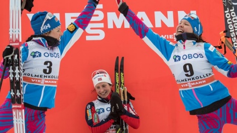 Марит Бьорген выиграла гонку на 30 км на этапе Кубка мира 