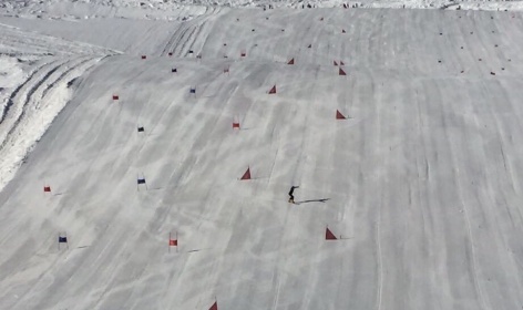Молодые сноубордисты тренируются в Саас-Фе