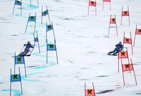 Австрийцы - победители командных соревнований на ЧМ-2015 по горнолыжному спорту 