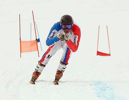Дарья Овчинникова и Сергей Майтаков - победители в слаломе-гиганте на этапе КР
