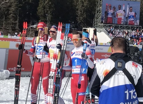 Александр Большунов – серебряный призер в гонке на 50 км