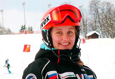 Ксения Алопина - двукратная победительница в слаломе на этапе Кубка России в Терсколе