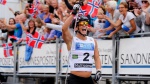 Marit Bjørgen and Sondre Turvoll Fossli win sprint at Blink 2014