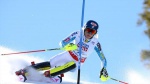 Shiffrin defends slalom title