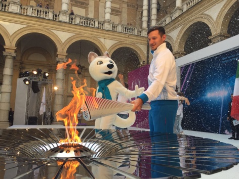 В Турине прошла церемония зажжения огня Универсиады-2019