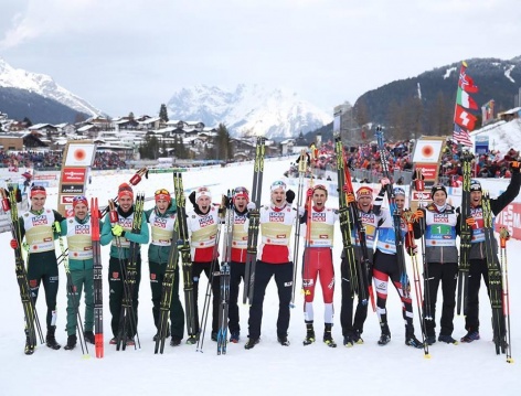 Норвежские двоеборцы победили в командном старте в Зеефельде 