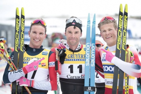 Нильссон и Клэбо – победители масс-старта в Квебеке