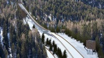 New ski jumping hill in St. Moritz