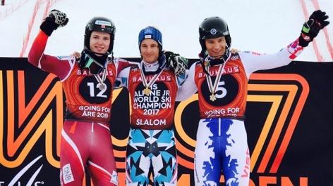 Pertl dominates slalom to close out Junior World Championships