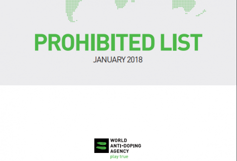 WADA опубликовало Запрещённый список-2018