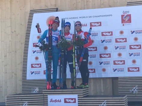 Александр Большунов – вице-чемпион мира в скиатлоне