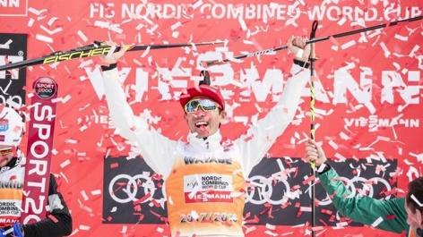 Акито Ватабе - победитель Кубка мира в лыжном двоеборье