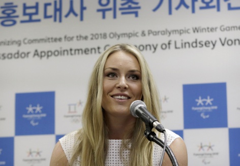 Трон олимпиада зимняя Lindsey Vonn