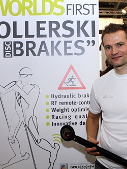 Roller skis with brakes were presented in Norway