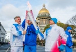 Этап Эстафеты огня Универсиады-2019 прошел в Санкт-Петербурге