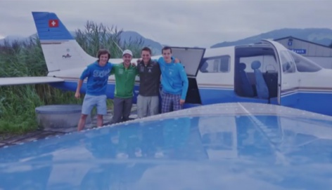 Simon Ammann brought national team to Courchevel on board of his own plane