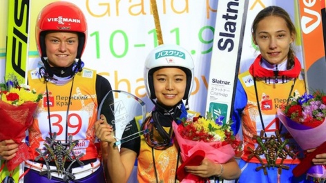 Sara Takanashi makes it three in a row