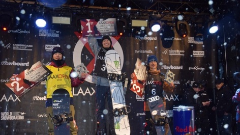 Liu and Podladtchikov win LAAX OPEN halfpipe event | Kim and Totsuka win 2018 Halfpipe World Cup title