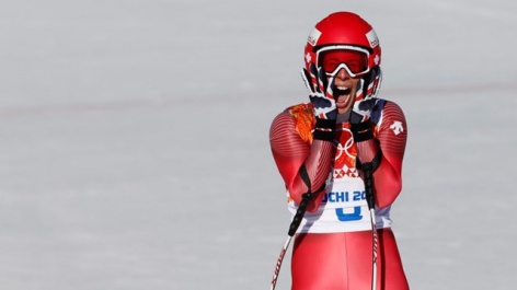 Dominique Gisin Athlete Role Model at YOG 2016