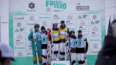 Cox and Kingsbury on top in Calgary moguls