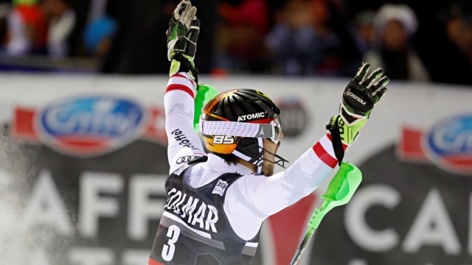 Hirscher wins the tight night slalom at Madonna di Campiglio