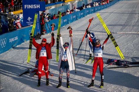 Наталья Непряева – серебряный призер Олимпийских игр в скиатлоне!