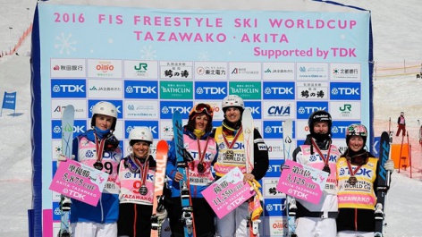 Scanzio and Kingsbury with big wins in Tazawako dual moguls