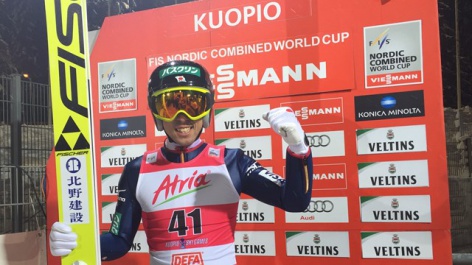 Akito Watabe knows how to fly also in Kuopio