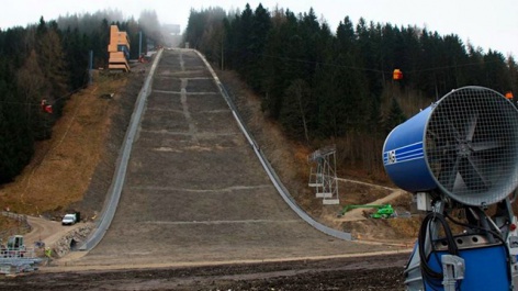 Construction at the "Kulm"-hill completed